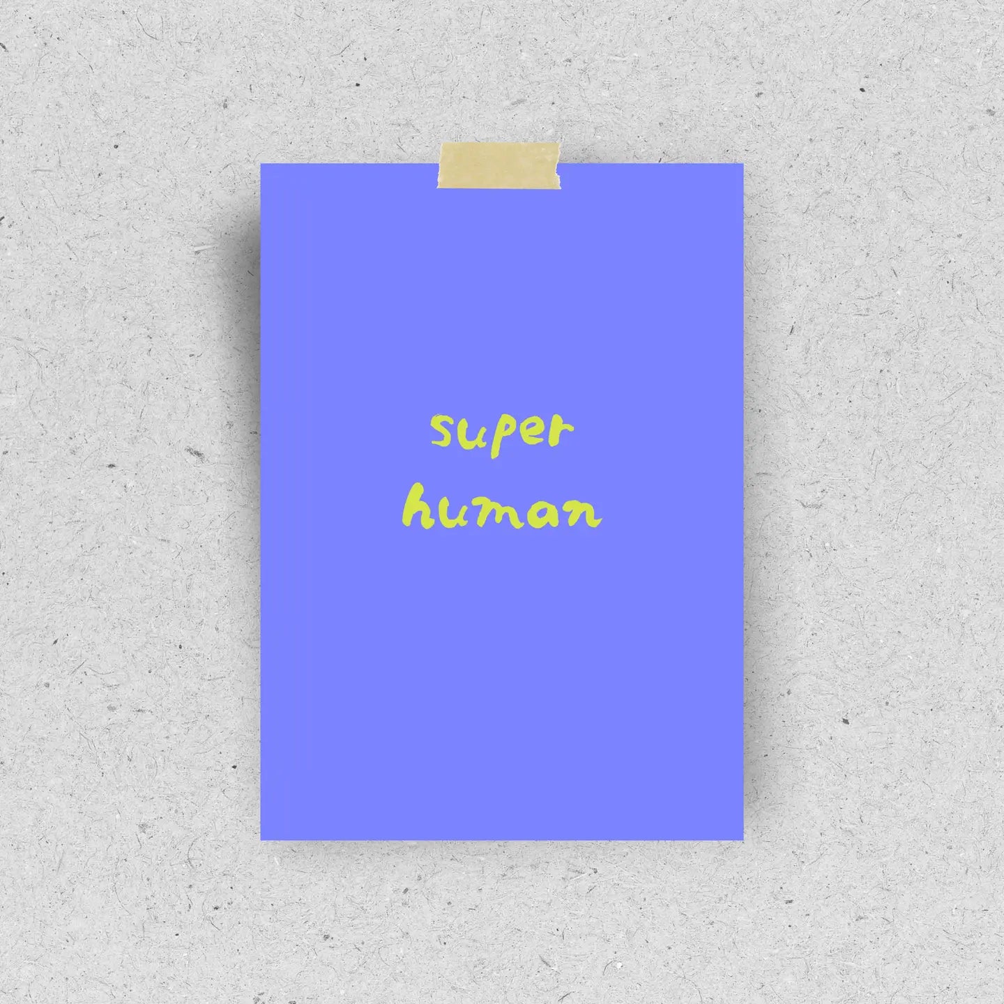 Postkarte Super Human