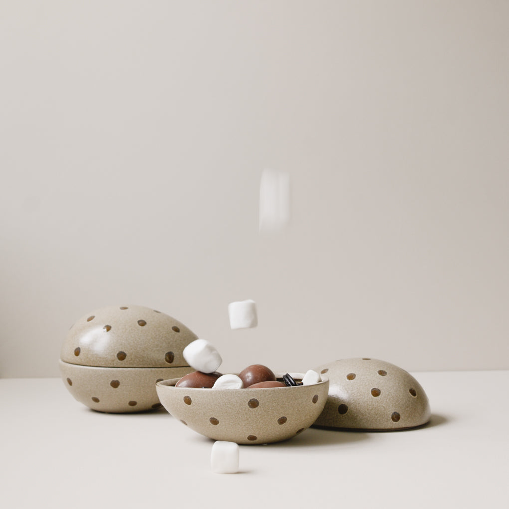 Nest Schale Beige Dot