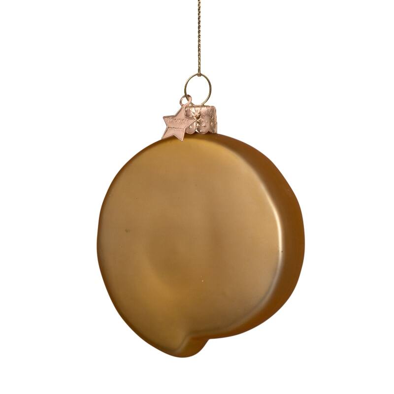 Mundgeblasener Weihnachtsbaumanhänger matt cinnamon roll