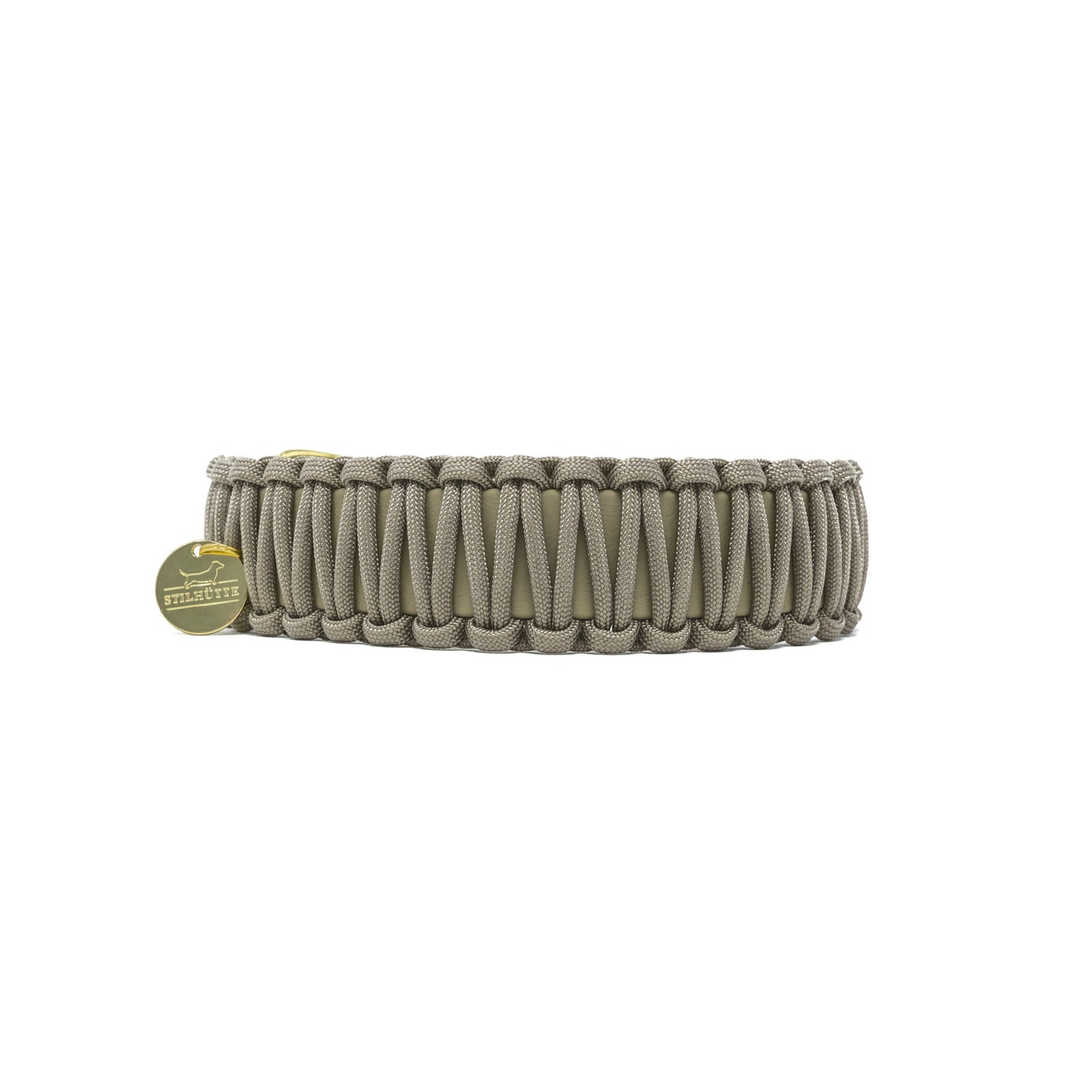 Biothane/Paracord Halsband Beige/Tan