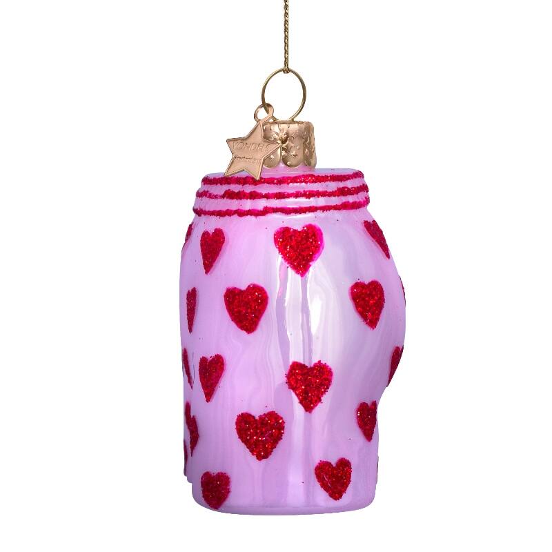 Mundgeblasener Weihnachtsbaumanhänger soft pink boxer shorts