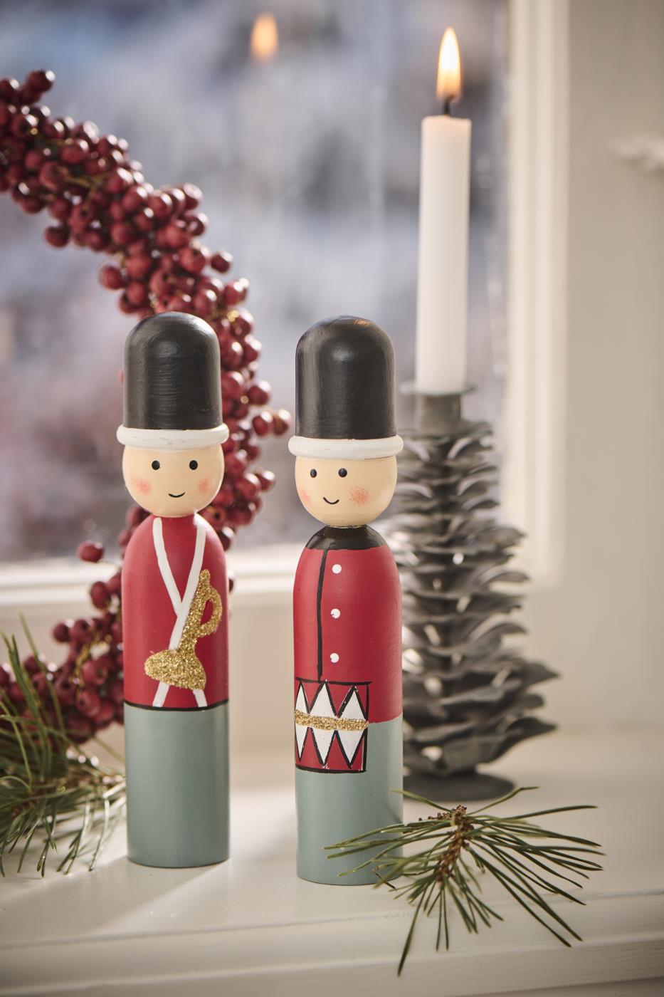 Dekofigur Gardist mit Trompete