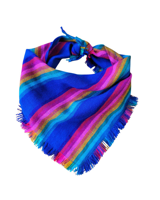 Hundehalstuch Boho Blau