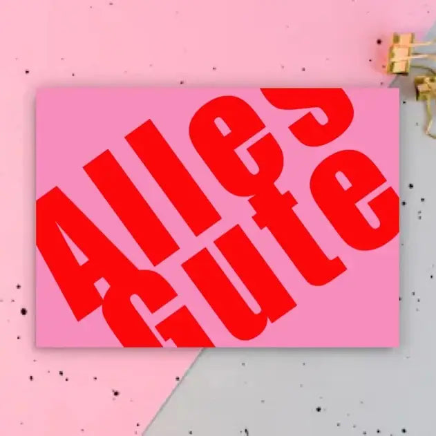 Postkarte "Alles Gute"