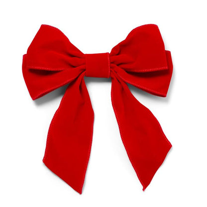 Velours Schleifen mit Clip (2er Set)