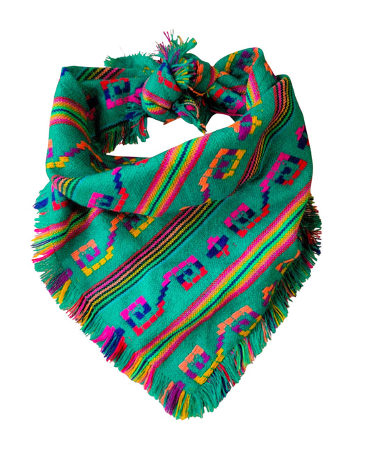 Hundehalstuch Boho Grün