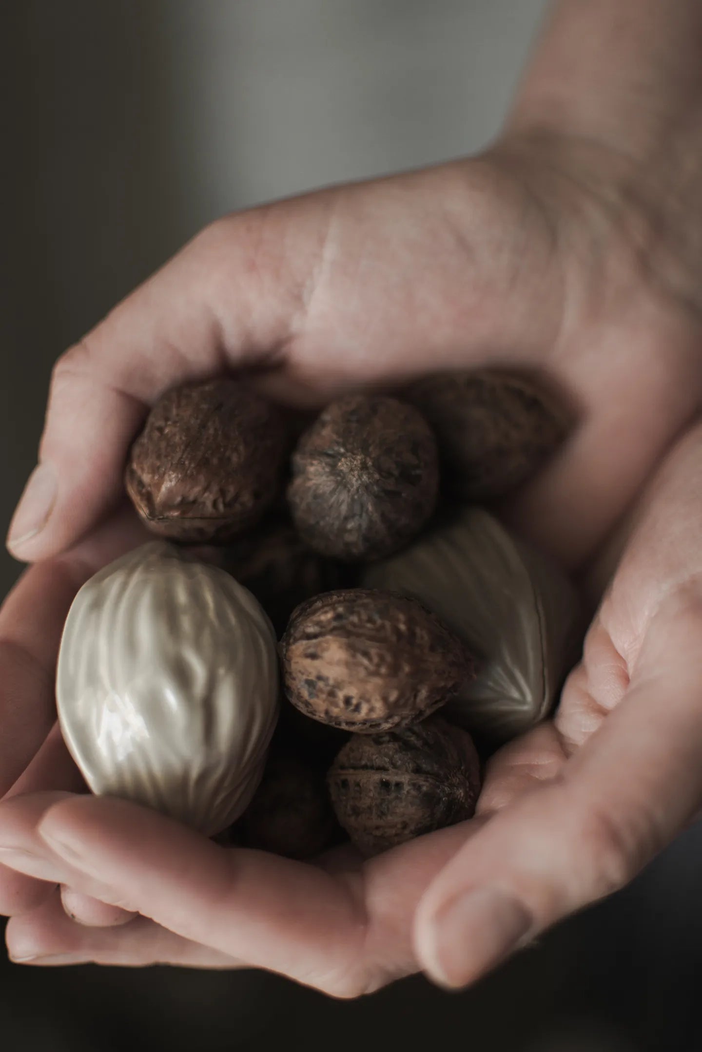 Hanging Walnut Shiny Mole