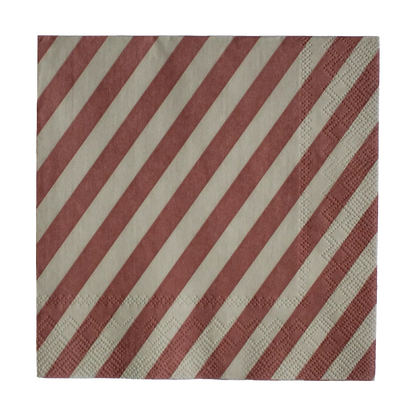 Stripe Papierserviette 33x33 cm 20er Pack