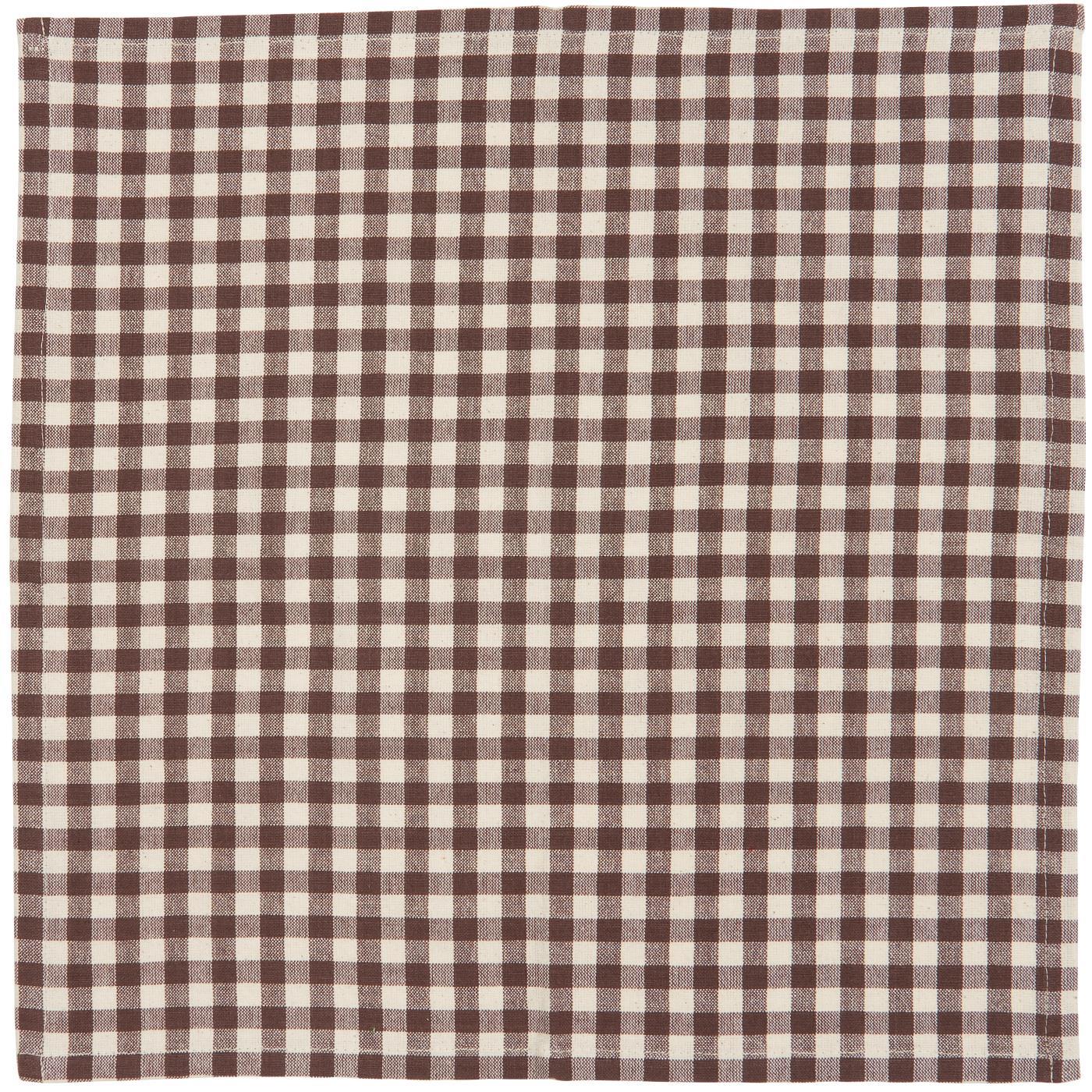 Stoffserviette mit Karos