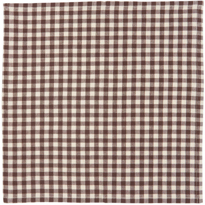 Stoffserviette mit Karos