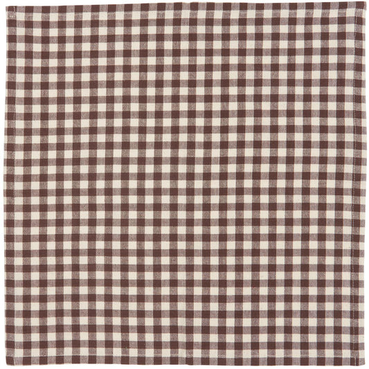 Stoffserviette mit Karos