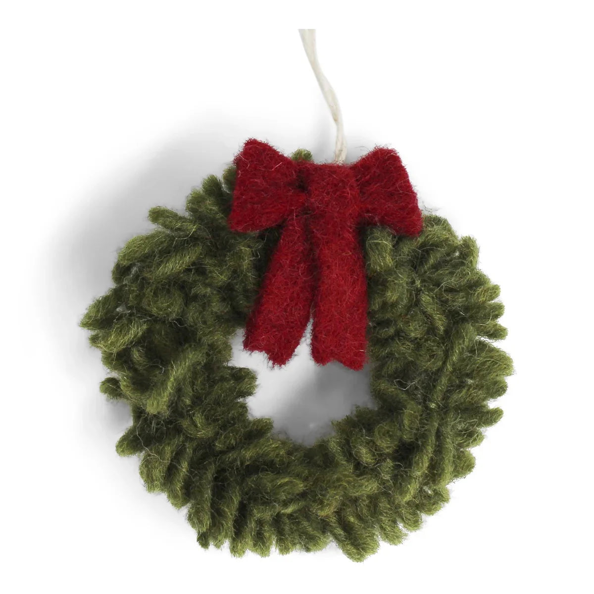 Mini Kranz mit roter Schleife