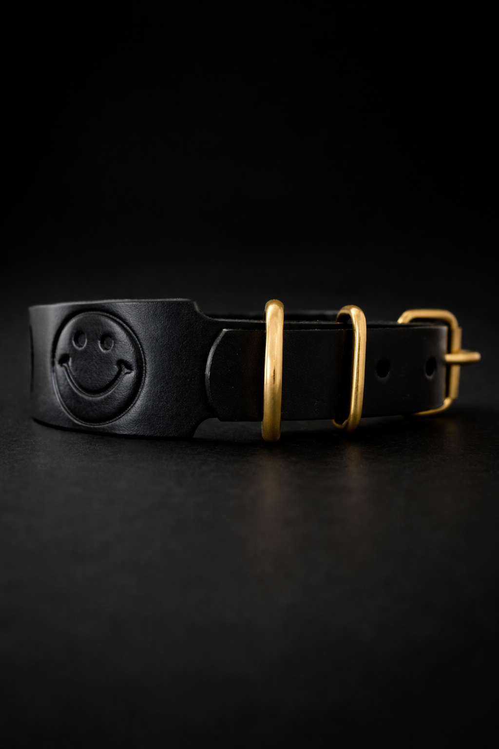 Leder Halsband HAPPY