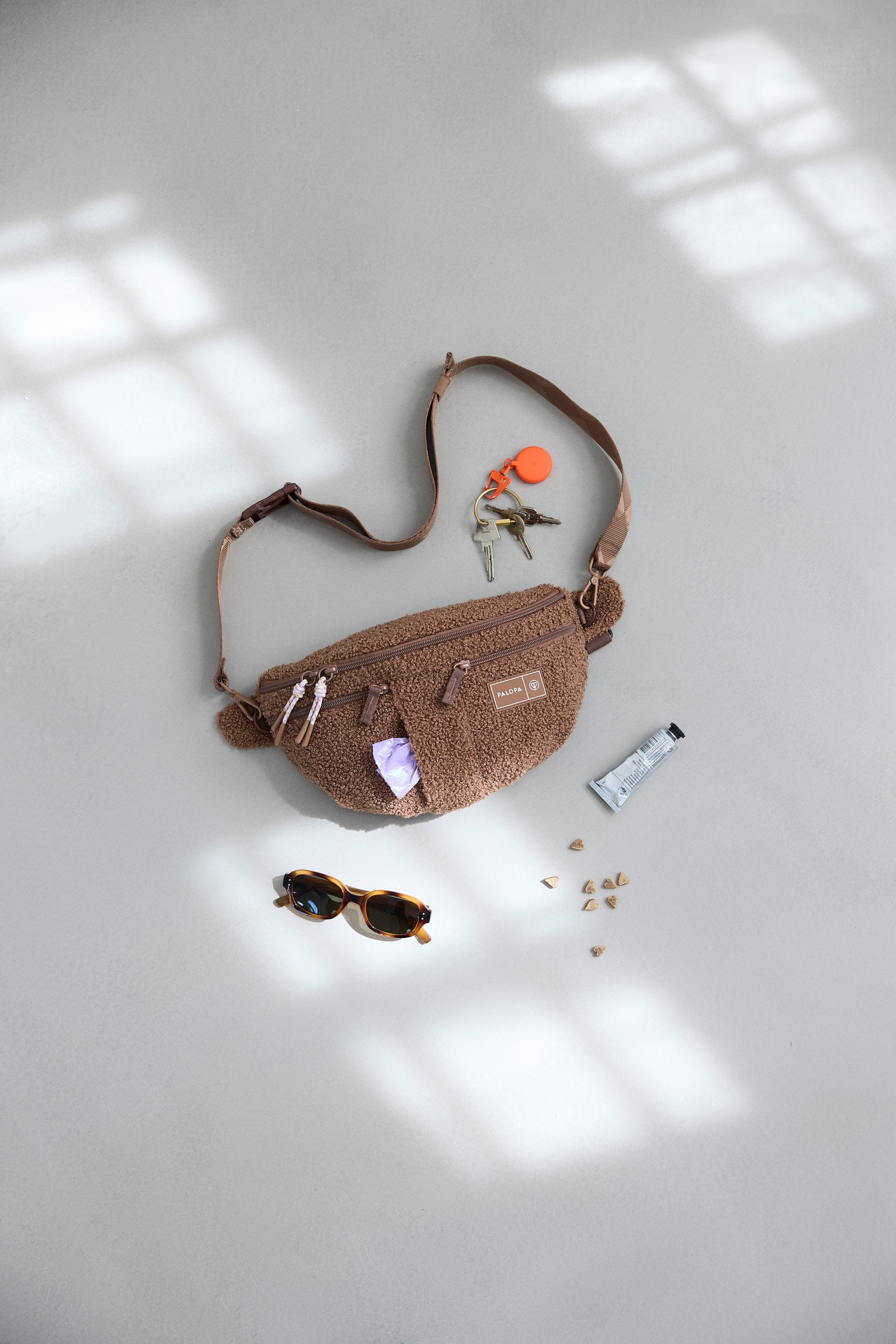 GASSITASCHE EMMA TEDDY-FLEECE BROWN