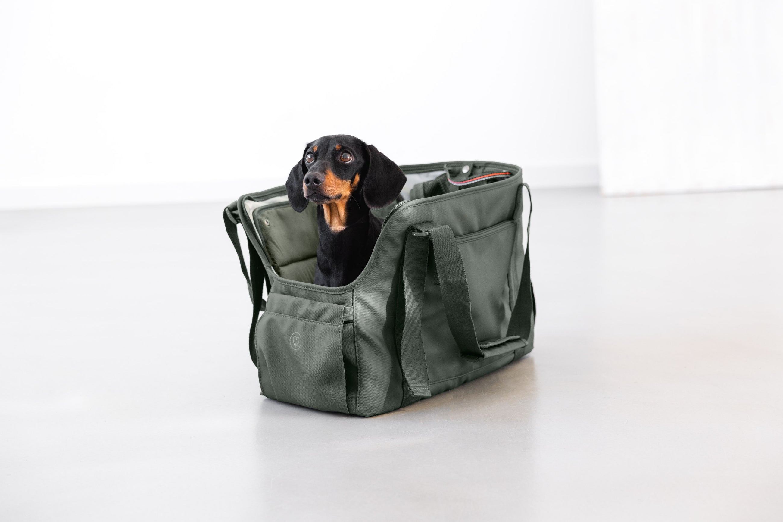 Hundetragetasche Weda Olive