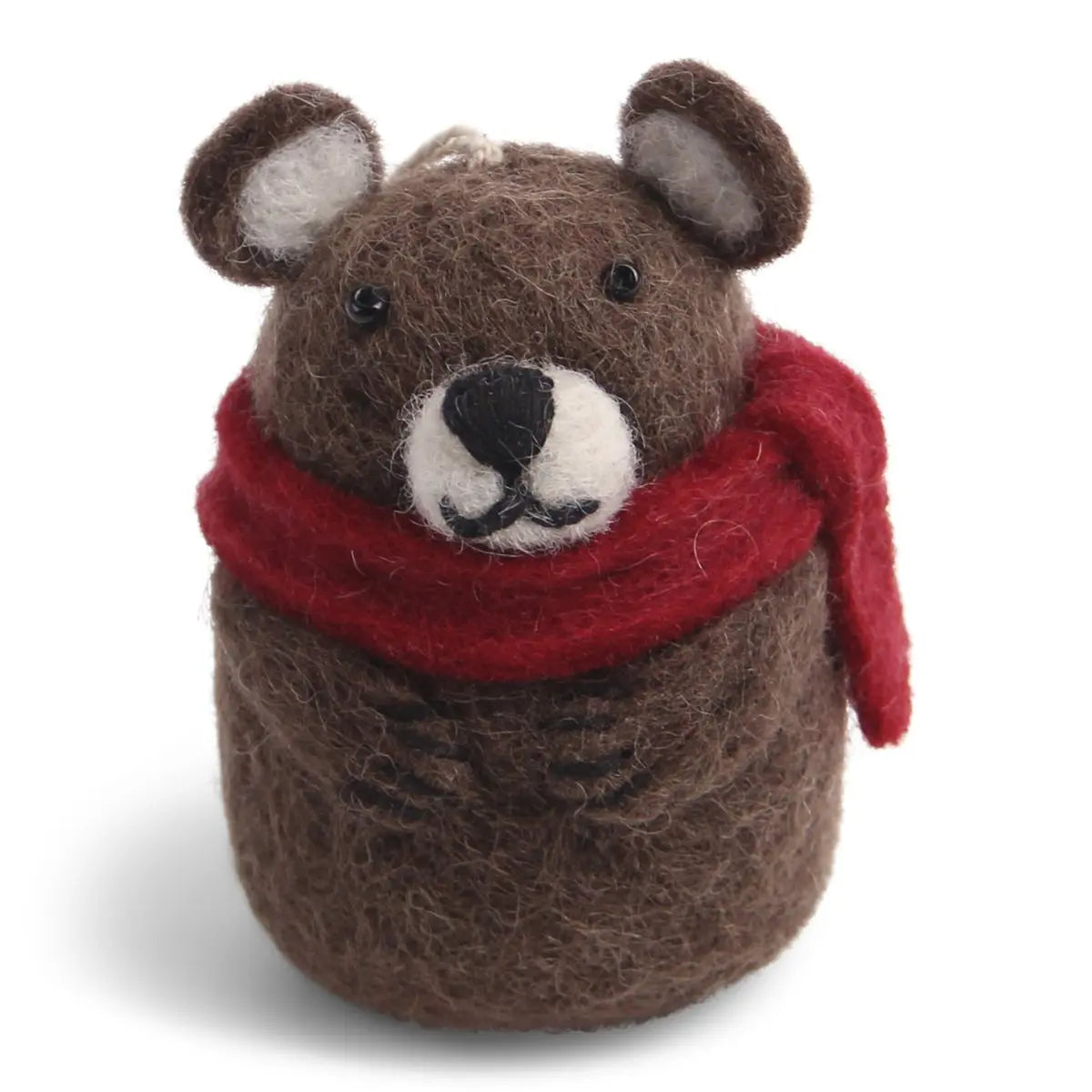 Filzanhänger brauner Bär