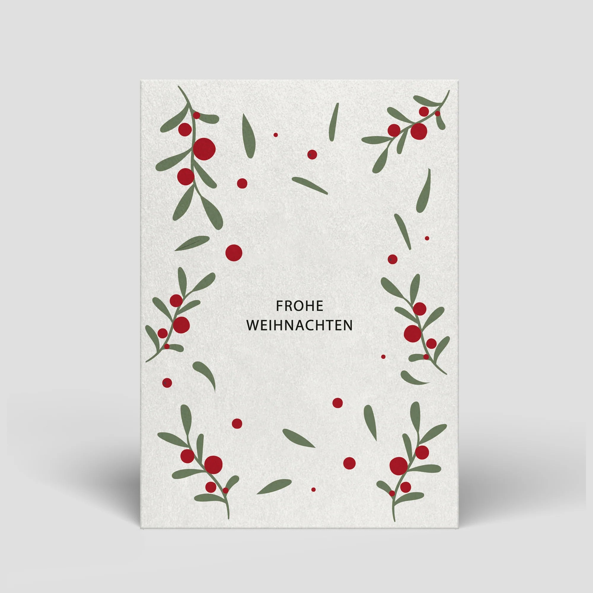 Postkarte Weihnachten - Zweige