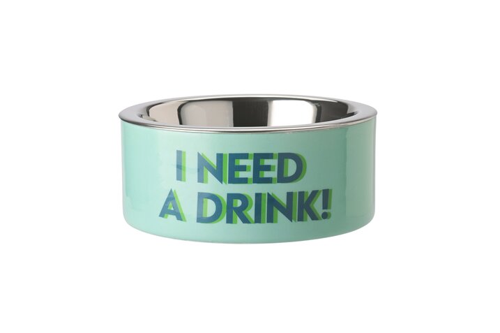 Futternapf I NEED A DRINK!, Mint S