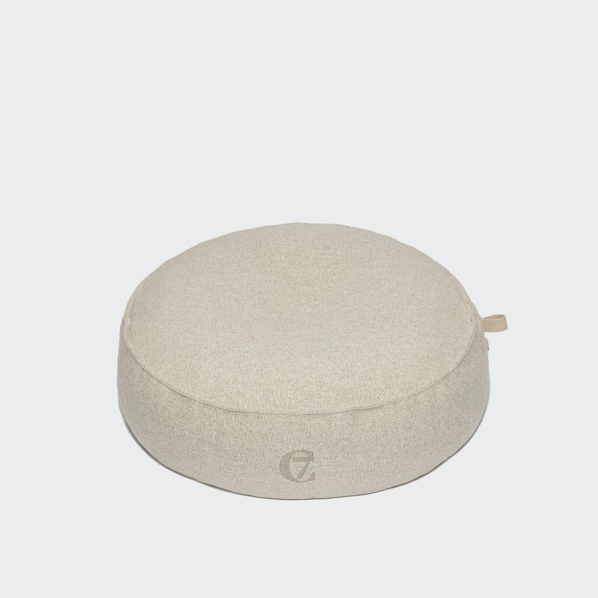 HUNDEBETT POUF TWEED MELANGE CREAM