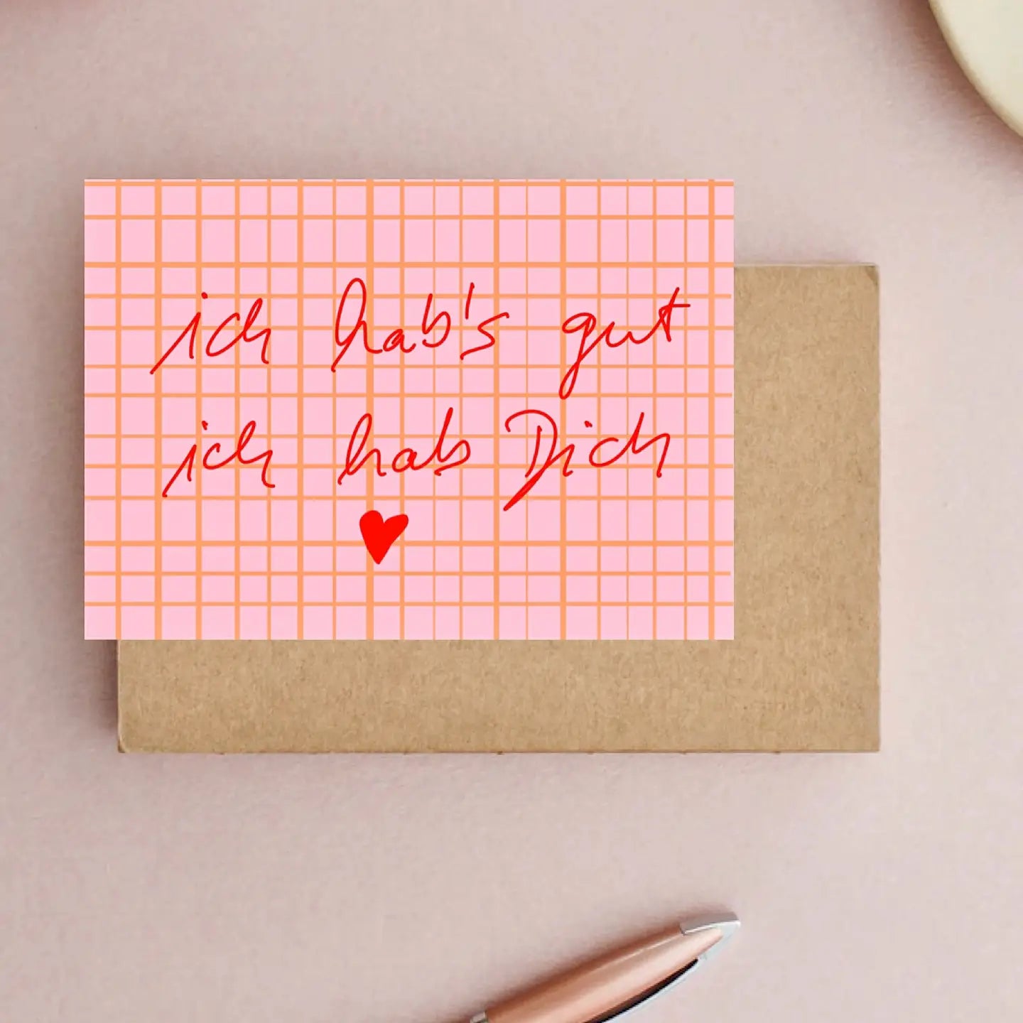 Postkarte "Ich habs gut, ich hab dich"