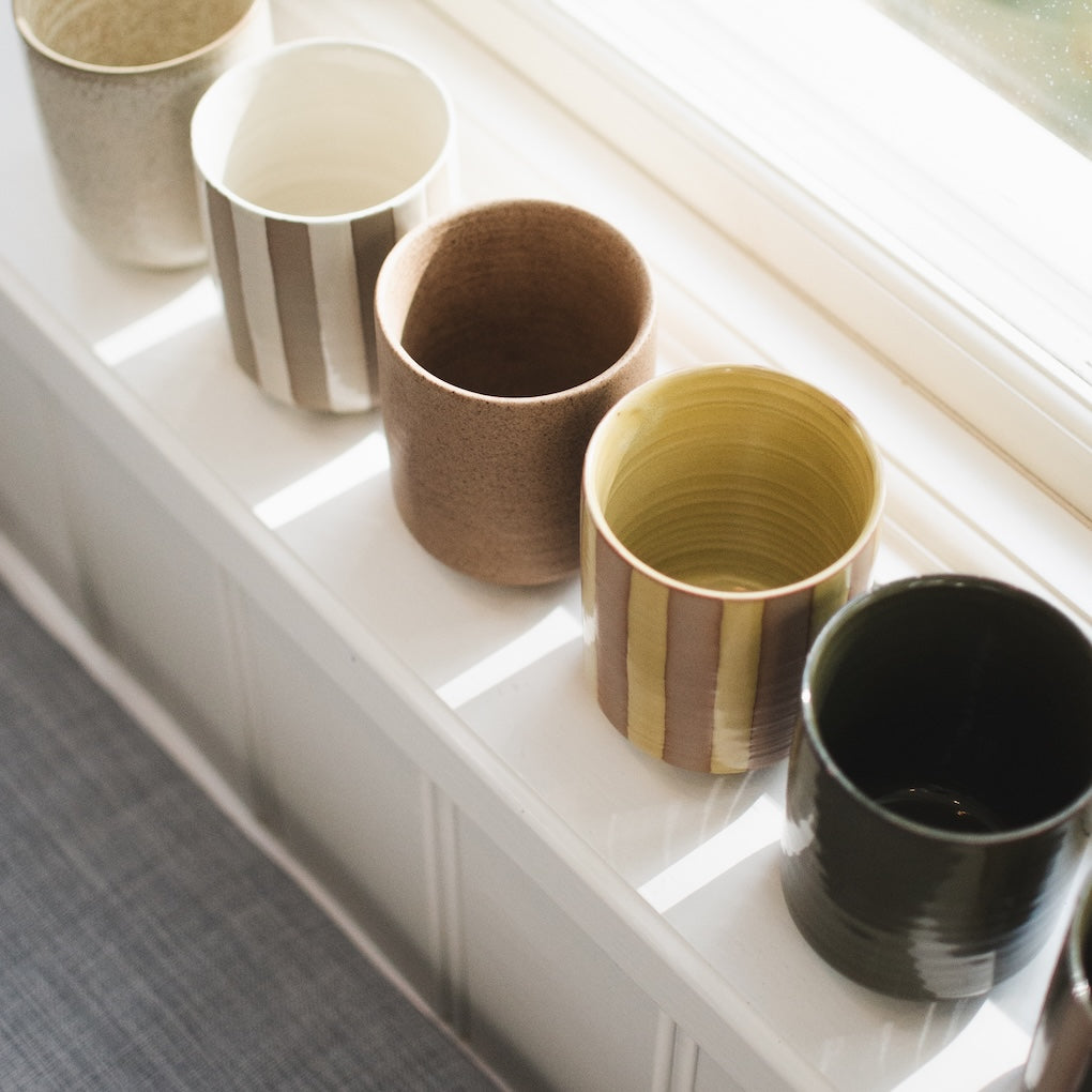 Duftkerze Burn Stripe/Yellow